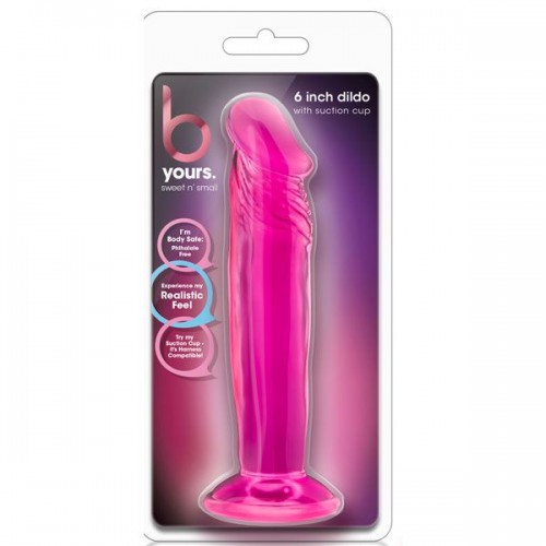 Фото товара: Розовый анальный фаллоимитатор Sweet N Small 6 Inch Dildo With Suction Cup - 16,5 см., код товара: BL-14620/Арт.286633, номер 1