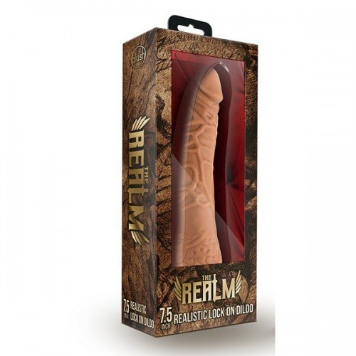 Фото товара: Насадка-фаллоимитатор для трусиков с плугом Realistic 7.5 Inch Lock On Dildo - 19 см., код товара: BL-51327/Арт.286646, номер 1