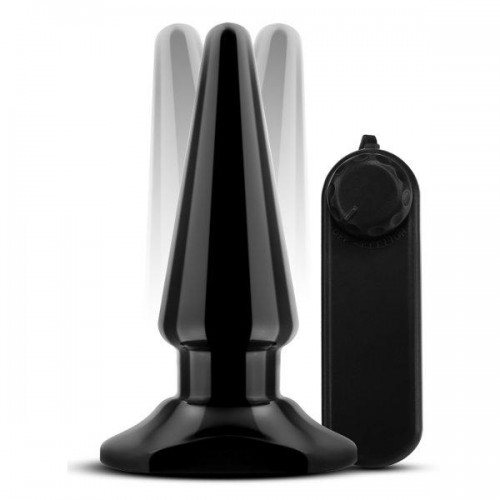 Купить Черная анальная пробка с вибрацией Basic Vibrating Anal Pleaser - 10,2 см. код товара: BL-10605/Арт.286654. Секс-шоп в СПб - EROTICOASIS | Интим товары для взрослых 