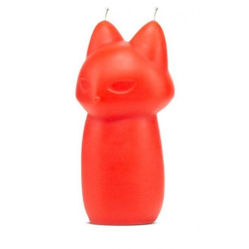 Купить Красная БДСМ-свеча в форме злой кошки Fox Drip Candle код товара: BL-42008/Арт.286666. Секс-шоп в СПб - EROTICOASIS | Интим товары для взрослых 