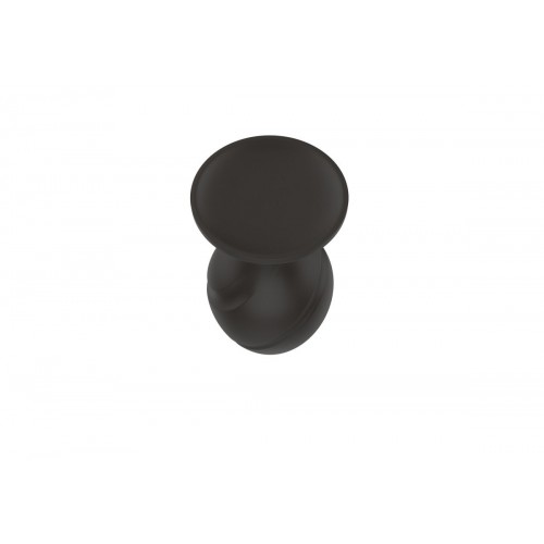 Фото товара: Черная малая силиконовая анальная пробка с ложбинками по диагонали, код товара: 3305-01/Арт.286882, номер 4
