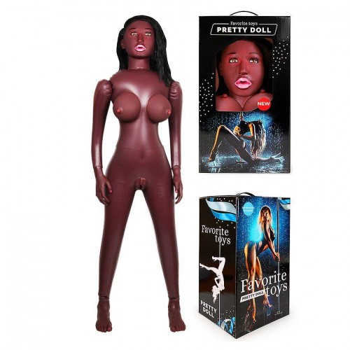 Фото товара: Темнокожая надувная секс-кукла с вибрацией Лионелла, код товара: EE-10277/Арт.287155, номер 4