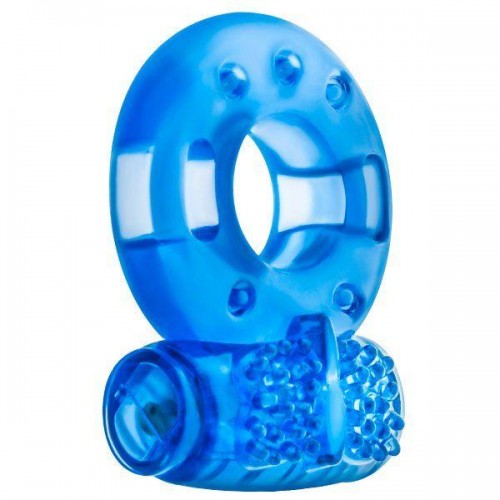 Фото товара: Голубое эрекционное виброкольцо Reusable Cock Ring, код товара: BL-30602/Арт.287321, номер 2