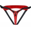 Фото товара: Красно-черный женский пояс с 2 способами крепления насадок и вагинальной пробкой, код товара: 9834/Арт.289018, номер 10