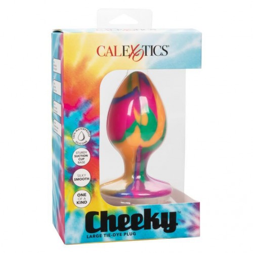 Фото товара: Яркая анальная пробка Cheeky Large Tie-Dye Plug - 9 см., код товара: SE-0439-15-3/Арт.289540, номер 3