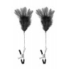 Купить Зажимы для сосков с черными перьями Sweet Caress Feather Nipple Clumps код товара: 5700710010/Арт.290169. Секс-шоп в СПб - EROTICOASIS | Интим товары для взрослых 