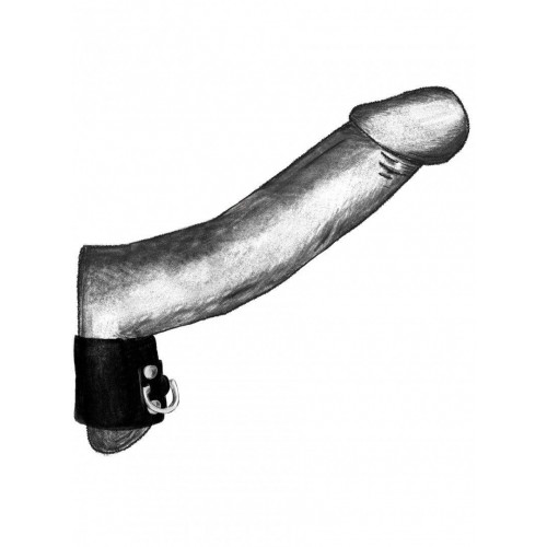 Фото товара: Черный бандаж на пенис и мошонку с D-образным кольцом, код товара: 901-17 BX DD/Арт.307796, номер 2