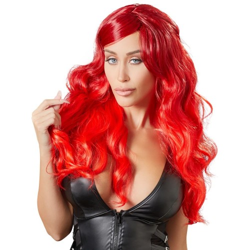 Купить Ярко-красный парик с волнистыми волосами код товара: 07003390000/Арт.309138. Секс-шоп в СПб - EROTICOASIS | Интим товары для взрослых 