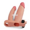 Фото товара: Телесная насадка-удлинитель на пенис с анальным стимулятором и вибропулей, код товара: LV314100/Арт.309142, номер 2