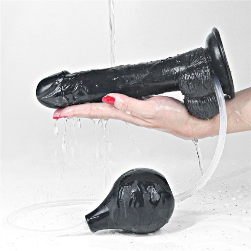 Фото товара: Черный фаллоимитатор Squirt Extreme 9 с имитацией эякуляции - 23 см., код товара: LV116024/Арт.309164, номер 1