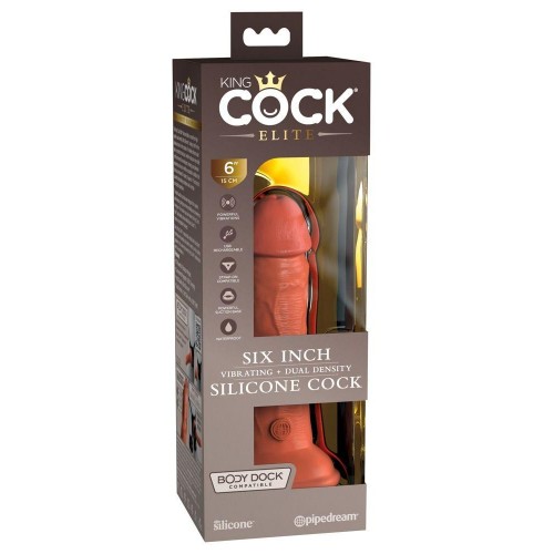 Фото товара: Фаллоимитатор цвета карамели 6  Vibrating Silicone Dual Density Cock - 17,8 см., код товара: PD5776-22/Арт.310128, номер 2