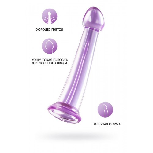 Фото товара: Фиолетовый фаллоимитатор Jelly Dildo M - 18 см., код товара: 882026-4/Арт.310462, номер 1