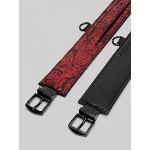 Фото товара: Красно-черные оковы Reversible Faux Leather Ankle Cuffs, код товара: FS-83670/Арт.312695, номер 2
