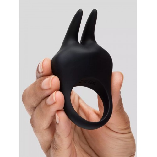 Фото товара: Черное эрекционное виброкольцо Sensation Rechargeable Vibrating Rabbit Love Ring, код товара: FS-82943/Арт.313110, номер 2