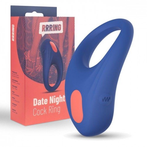 Фото товара: Синее эрекционное кольцо RRRING Date Night Cock Ring, код товара: FLZ-E32476/Арт.314902, номер 1