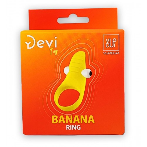 Фото товара: Желтое эрекционное виброкольцо Banana Ring, код товара: VD-106/Арт.323689, номер 2