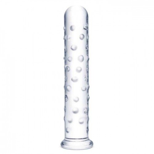 Фото товара: Прозрачный стеклянный фаллос с массажным рельефом 10  Extra Large Glass Dildo - 25,5 см., код товара: GLAS-502/Арт.332297, номер 5