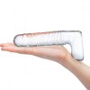 Фото товара: Прозрачный фаллоимитатор 8  Realistic Ribbed Glass Dildo - 20,3 см., код товара: GLAS-507/Арт.332371, номер 4