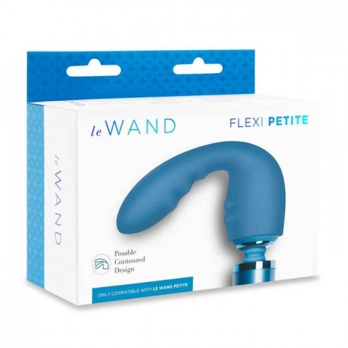Фото товара: Синяя насадка Flexi для вибратора Le Wand Petite, код товара: LW-044/Арт.339403, номер 5