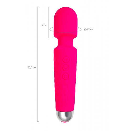 Фото товара: Розовый жезловый вибратор Peony - 20,5 см., код товара: 457713/Арт.341120, номер 2