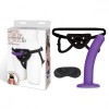 Фото товара: Фиолетовый поясной фаллоимитатор Strap on Harness & 5in Dildo Set - 12,25 см., код товара: LF1378/Арт.343100, номер 1