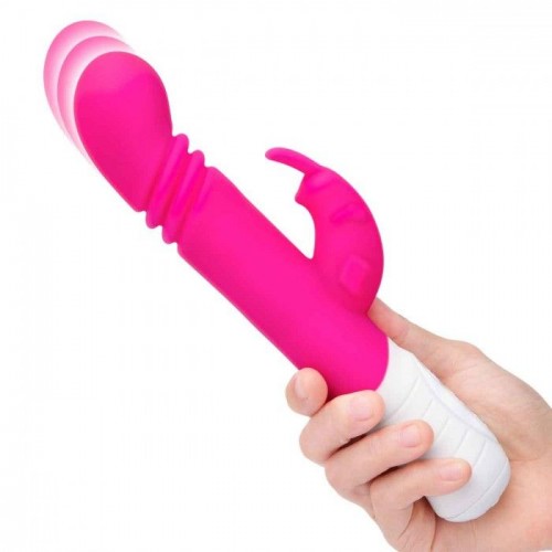 Фото товара: Розовый массажер для G-точки Slim Shaft thrusting G-spot Rabbit - 23 см., код товара: RR-012-PNK/Арт.343111, номер 2