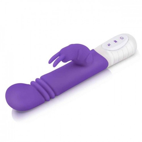 Купить Фиолетовый массажер для G-точки Slim Shaft thrusting G-spot Rabbit - 23 см. код товара: RR-012-PUR/Арт.343112. Секс-шоп в СПб - EROTICOASIS | Интим товары для взрослых 