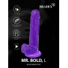 Фото товара: Фиолетовый реалистичный фаллоимитатор Mr. Bold L - 18,5 см., код товара: SX 0059 / Арт.343183, номер 6