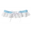 Купить Бело-голубая подвязка на ногу Victoria код товара: PW-85/Арт.351909. Секс-шоп в СПб - EROTICOASIS | Интим товары для взрослых 