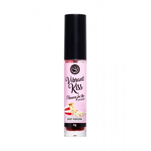 Купить Бальзам для губ Lip Gloss Vibrant Kiss со вкусом попкорна - 6 гр. код товара: 3658/Арт.354186. Секс-шоп в СПб - EROTICOASIS | Интим товары для взрослых 