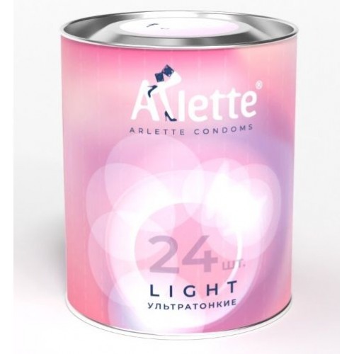 Купить Ультратонкие презервативы Arlette Light - 24 шт. код товара: Arlette Light №24/Арт.354237. Секс-шоп в СПб - EROTICOASIS | Интим товары для взрослых 