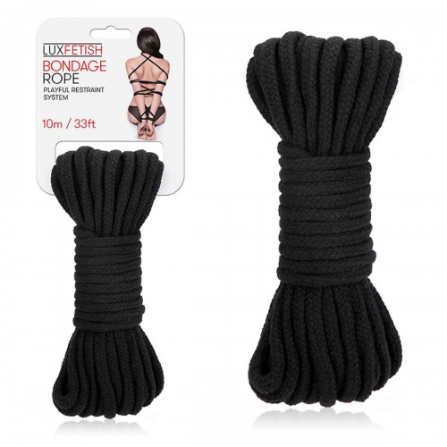Фото товара: Черная хлопковая веревка для связывания Bondage Rope - 10 м., код товара: LF5106-BLK/Арт.356636, номер 2