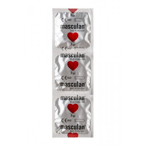 Фото товара: Супертонкие презервативы Masculan Pur - 3 шт., код товара: Masculan Pur № 3/Арт.356707, номер 6