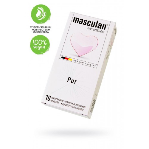 Фото товара: Супертонкие презервативы Masculan Pur - 10 шт., код товара: Masculan Pur № 10/Арт.356709, номер 1