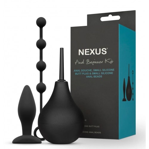 Купить Анальный набор Nexus Anal Beginner Kit: пробка, душ и шарики код товара: ABK001/Арт.357755. Секс-шоп в СПб - EROTICOASIS | Интим товары для взрослых 