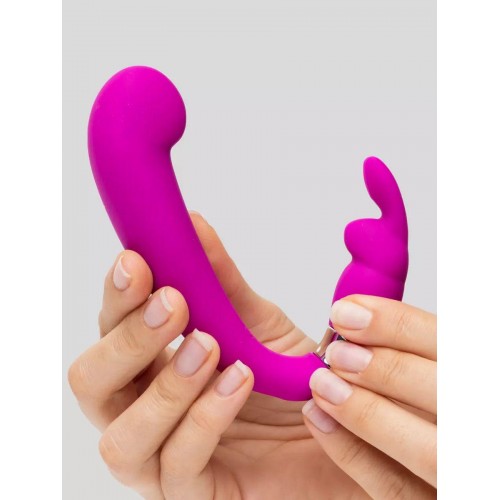 Фото товара: Лиловый вибратор Mini G-Spot Curve Vibe с клиторальным зайчиком, код товара: 80252/Арт.357765, номер 5