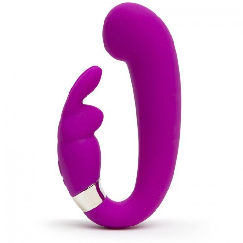 Купить Лиловый вибратор Mini G-Spot Curve Vibe с клиторальным зайчиком код товара: 80252/Арт.357765. Секс-шоп в СПб - EROTICOASIS | Интим товары для взрослых 