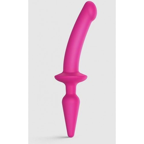 Купить Розовый двусторонний фаллоимитатор Strap-On-Me Dildo Plug-In Switch size S код товара: 6017050/Арт.357875. Секс-шоп СПб - EROTICOASIS | Интим интернет-магазин для взрослых 