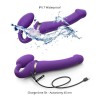 Фото товара: Фиолетовый безремневой вибрострапон Vibrating Bendable Strap-On - size L, код товара: 6013939/Арт.357885, номер 3