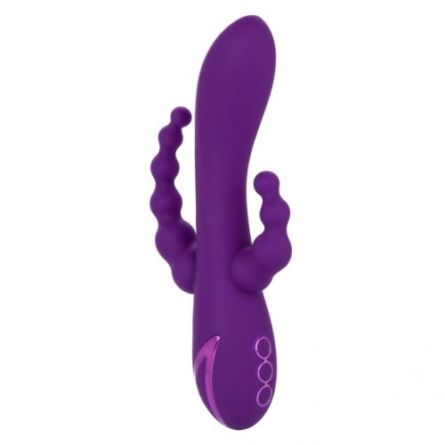 Купить Фиолетовый вибромассажер-кролик Long Beach Bootylicious с анальной цепочкой код товара: SE-4351-30-3 / Арт.358318. Секс-шоп в СПб - EROTICOASIS | Интим товары для взрослых 