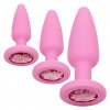 Купить Набор из 3 розовых анальных пробок Crystal Booty Kit код товара: SE-0004-39-2/Арт.359578. Секс-шоп в СПб - EROTICOASIS | Интим товары для взрослых 