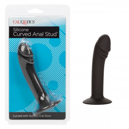 Фото товара: Черный анальный фаллоимитатор Silicone Curved Anal Stud, код товара: SE-0416-15-2 / Арт.359586, номер 1