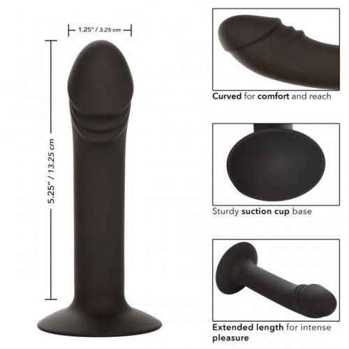 Фото товара: Черный анальный фаллоимитатор Silicone Curved Anal Stud, код товара: SE-0416-15-2 / Арт.359586, номер 4