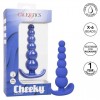 Фото товара: Синяя анальная пробка Cheeky X-6 Beads - 12,75 см., код товара: SE-0442-15-3/Арт.359590, номер 4