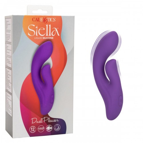 Фото товара: Фиолетовый вибратор-кролик Stella Liquid Silicone Dual Pleaser - 17,25 см., код товара: SE-4368-35-3/Арт.359602, номер 1