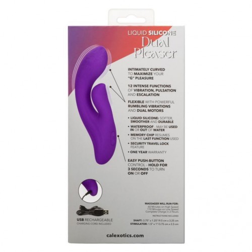 Фото товара: Фиолетовый вибратор-кролик Stella Liquid Silicone Dual Pleaser - 17,25 см., код товара: SE-4368-35-3/Арт.359602, номер 3