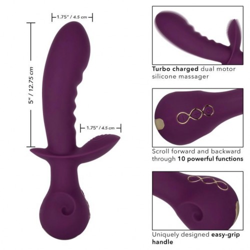 Фото товара: Фиолетовый универсальный вибратор Lover - 22,25 см., код товара: SE-4385-10-3/Арт.359606, номер 2
