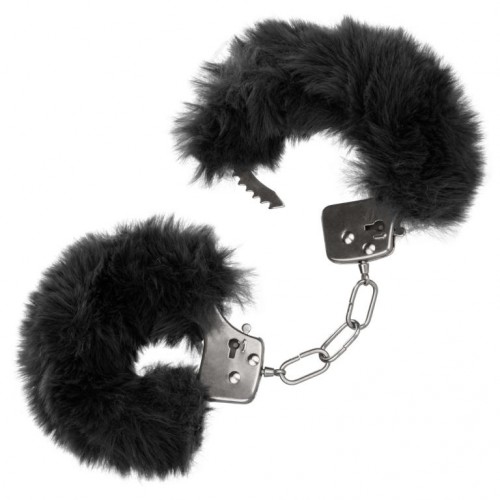 Купить Металлические наручники с черным мехом Ultra Fluffy Furry Cuffs код товара: SE-2651-65-3/Арт.359611. Онлайн секс-шоп в СПб - EroticOasis 