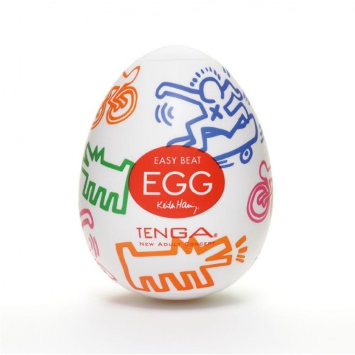 Купить Мастурбатор-яйцо Keith Haring EGG STREET код товара: KHE-001/Арт.44892. Секс-шоп в СПб - EROTICOASIS | Интим товары для взрослых 
