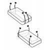 Фото товара: Фиксаторы для кровати Wraparound Mattress Restraints, код товара: PD4454-23/Арт.45074, номер 1